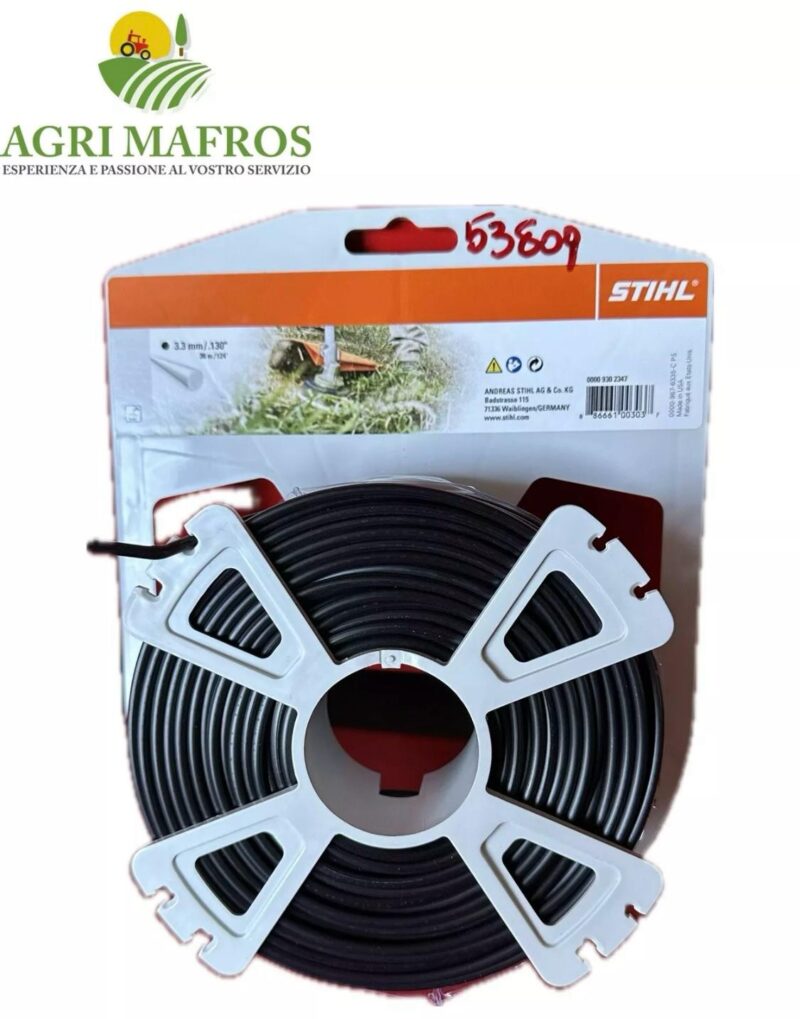 BOBINA FILO TONDO 3.3MM X38 MT STIHL