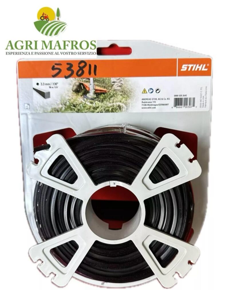 BOBINA FILO QUADRO 3.3MMX38MT STIHL