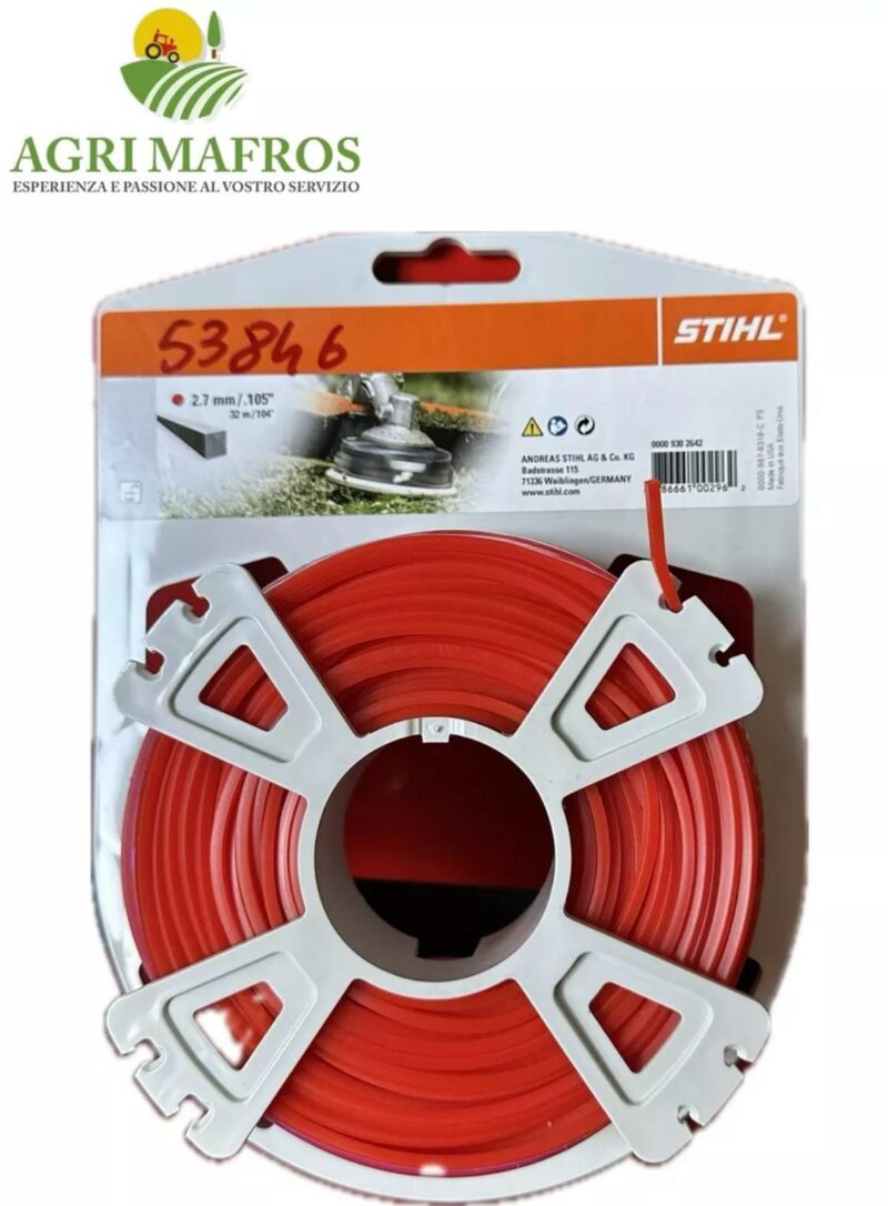 BOBINA FILO QUADRO 2.7MMX32MT STIHL