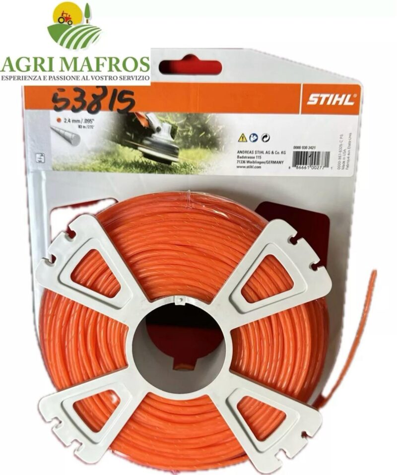 BOBINA FILO TONDO SILENZIOSO 2.4MMX83MT STIHL