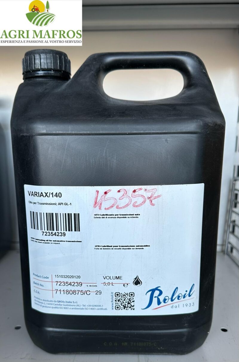 OLIO LUBRIFICANTE VARIAX 140 5LT