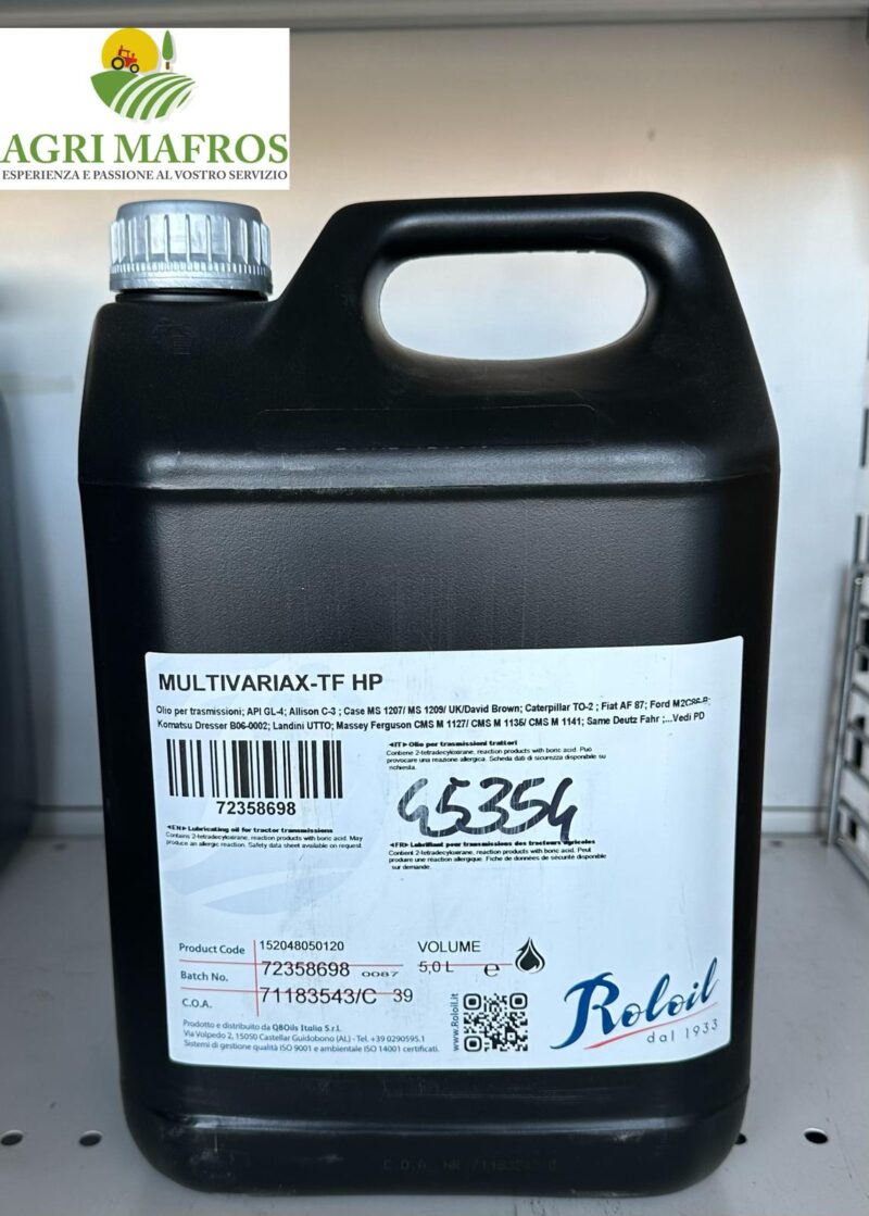 OLIO PER TRASMISSIONI MULTIVARIAX TF 5LT