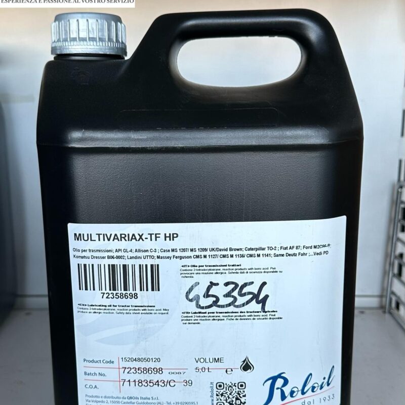 OLIO PER TRASMISSIONI MULTIVARIAX TF 5LT