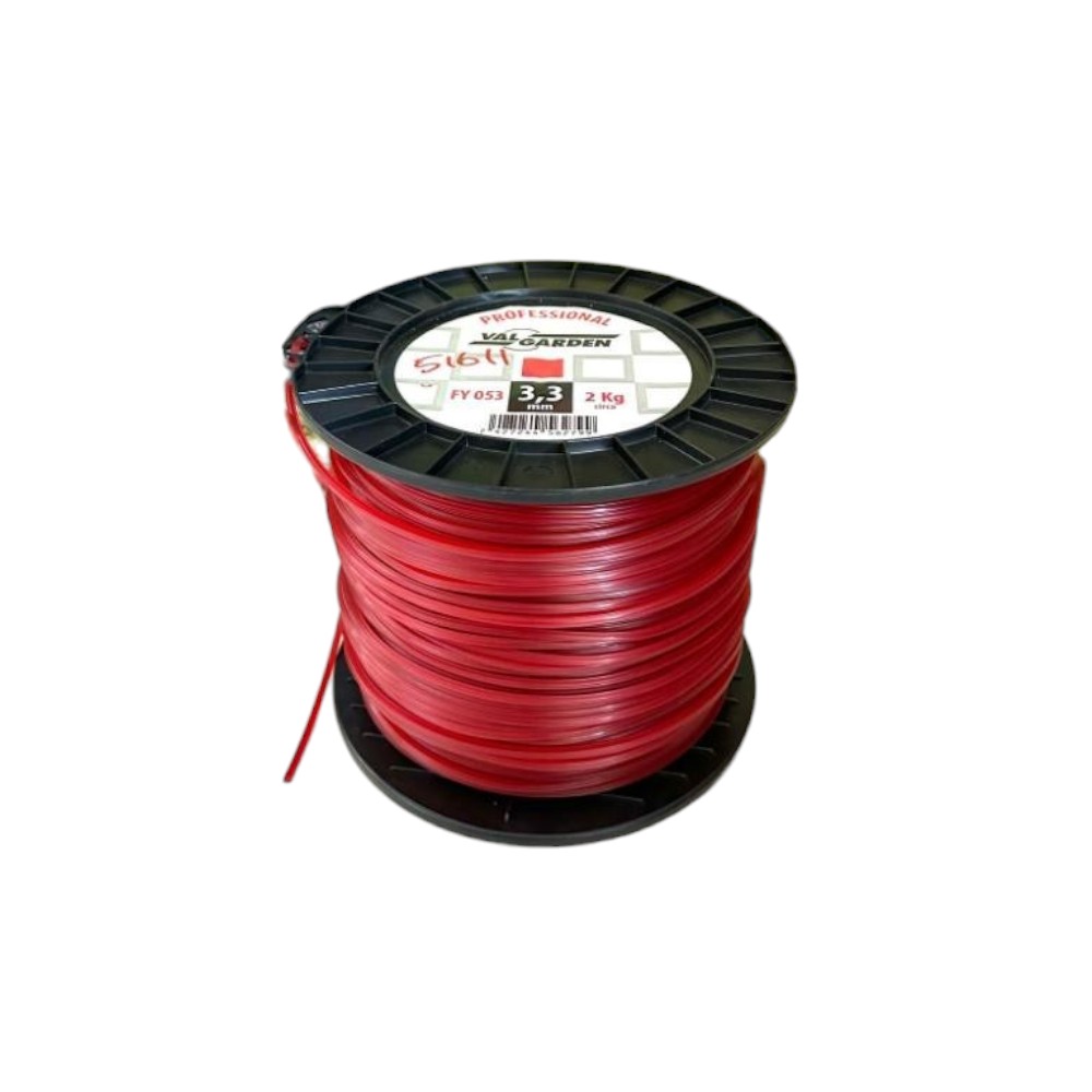 BOBINA FILO QUADRO 3.3MMX180MT 2KG VAL GARDEN