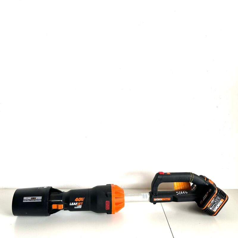 SOFFIATORE A BATTERIA WORX WG585E COMPLETO DI 2 BATTERIE DA 4AH E CARICABATTERIE A DOPPIA SLITTA