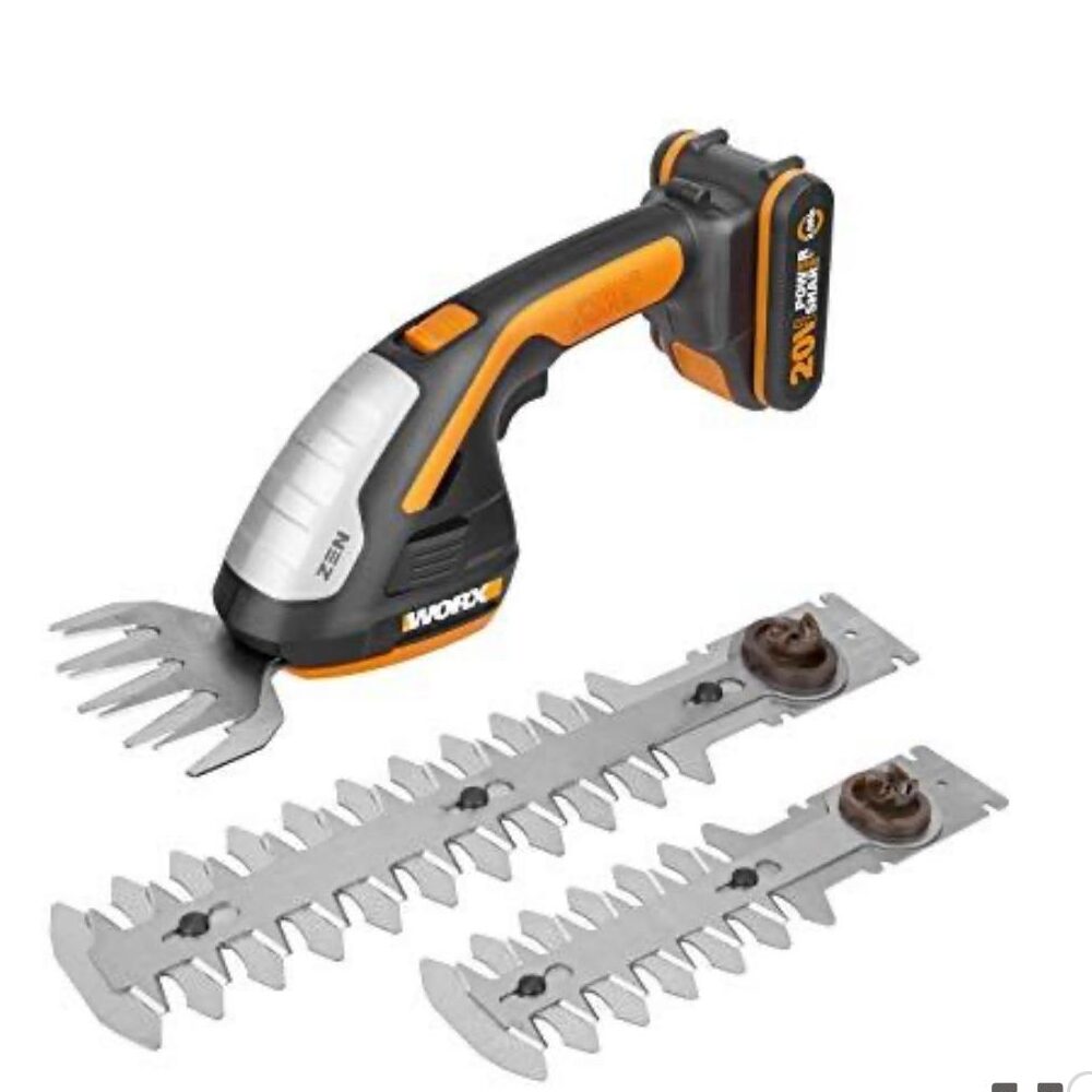 FORBICE A BATTERIA WORX WG801E 3 LAME CON BATTERIA E CARICABATTERIA