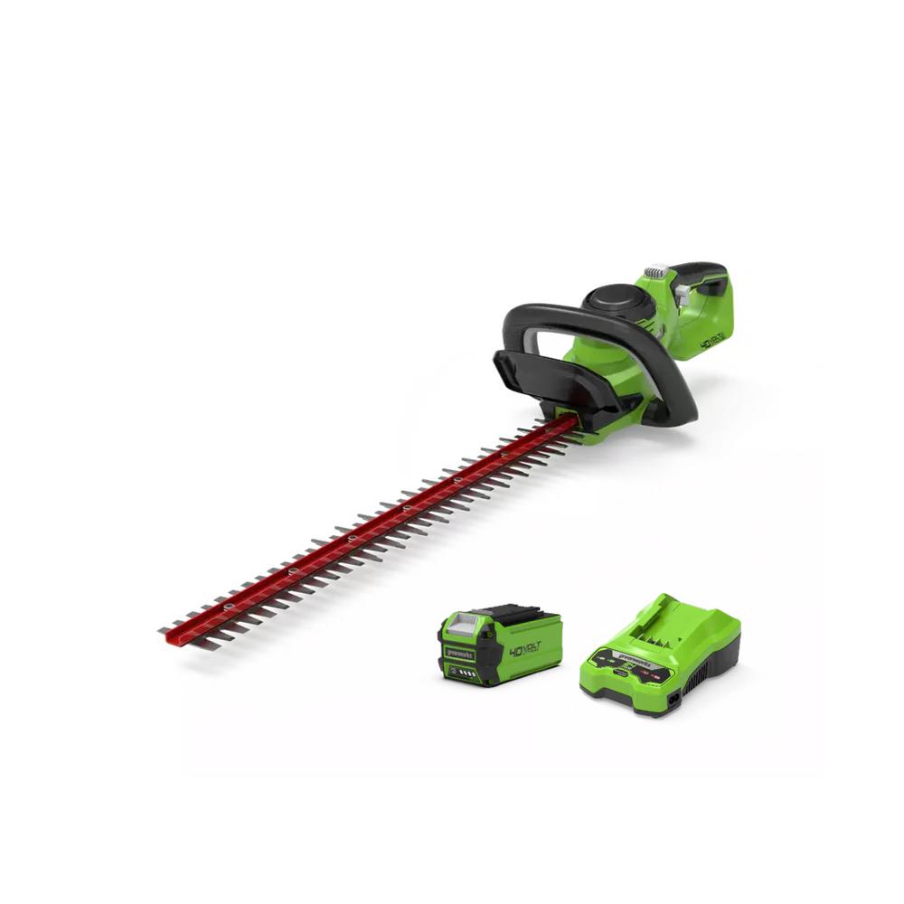 Tagliasiepi 61cm - Batteria DA 4 Ah 40V CON BATTERIA E CARICABATTERIA